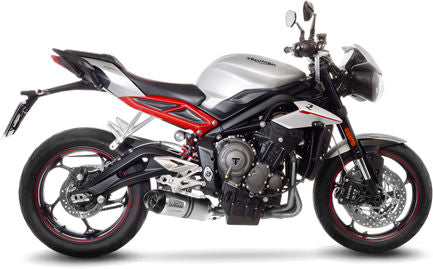 Leovince Slip-On Exhaust Sbk LV One Evo Triumph Street Triple 660/765 S/SA2/R/R LRH/RS Inox | 14288EU