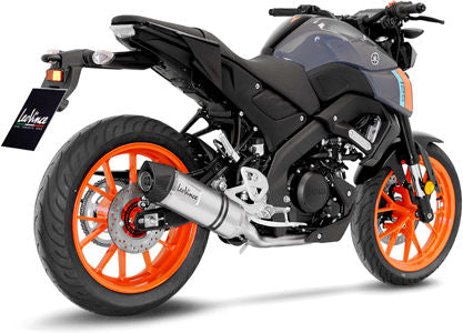 Leovince Full System Exhaust Sbk LV One Evo 1/1 Yamaha MT-125 / XSR 125 / YZF-R125 Inox | 14365EU