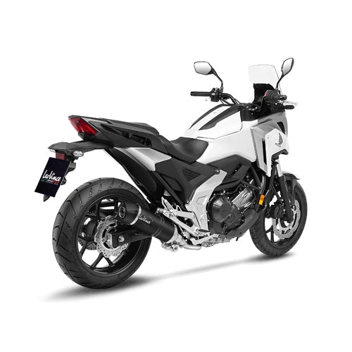 LEOVINCE / レオビンチ SBK LV ONE EVO BLACK HONDA NC 750 X INOX ECE-APPROVED STAINLESS STEEL SLIP-ON | 14387EB