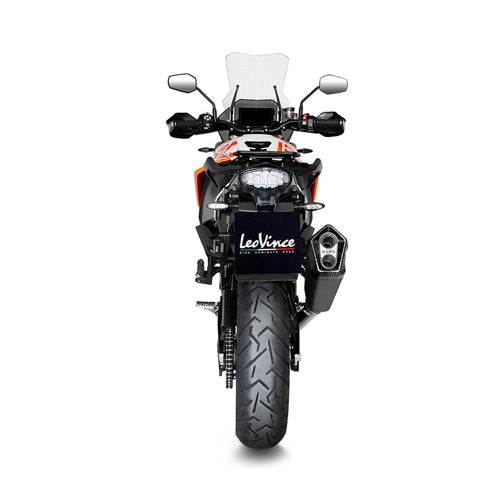 LEOVINCE / レオビンチ SBK LV-12 BLACK KTM 1050/1090/1190 ADVENTURE/R-1290 SUPER ADVENTURE R/S/T ECE-APPROVED STAINLESS STEEL SLIP-ON | 15300B