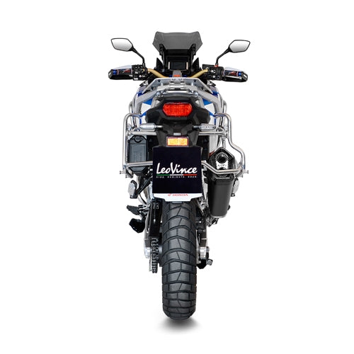 LEOVINCE / レオビンチ SBK LV-12 BLACK HONDA CRF 1100 L AFRICA TWIN/ADVENTURE SPORT/DCT ECE-APPROVED STAINLESS STEEL SLIP-ON | 15302B