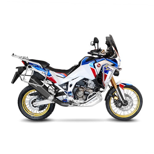 LEOVINCE / レオビンチ SBK LV-12 BLACK HONDA CRF 1100 L AFRICA TWIN/ADVENTURE SPORT/DCT ECE-APPROVED STAINLESS STEEL SLIP-ON | 15302B