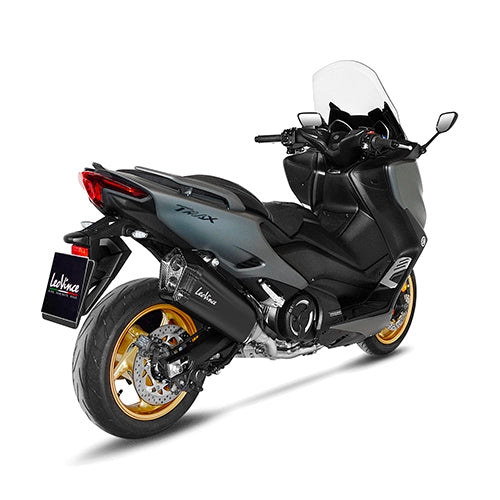 LEOVINCE / レオビンチ SBK LV-12 BLACK 2/1 YAMAHA TMAX 560/TECH MAX with catalyst ECE/EU-APPROVED STAINLESS STEEL FULL SYSTEM | 15305BK