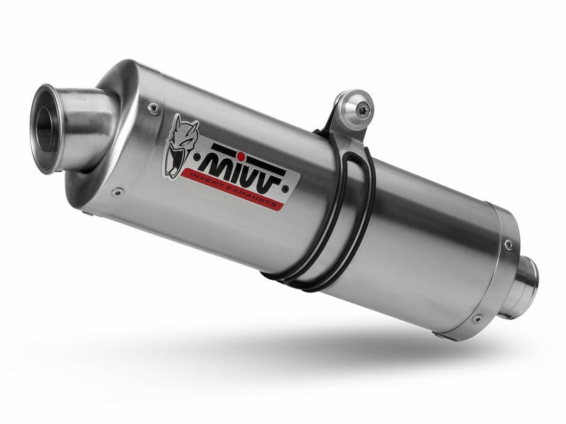 SPORT SLIP-ON Muffler OVAL STAINLESS STEEL