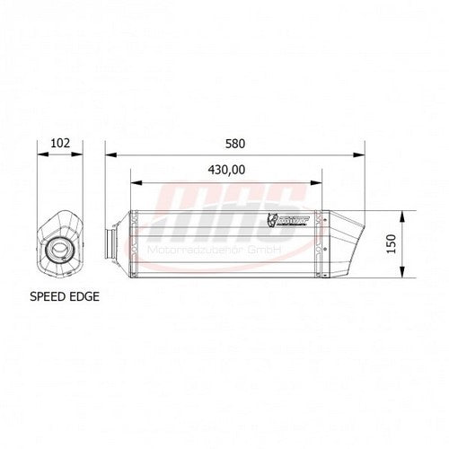 SPEED EDGE スリップ オン ブラックステンレススチール