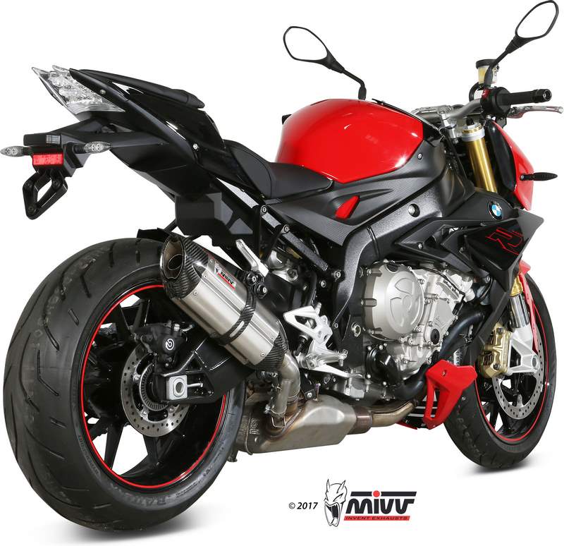 SPORT SLIP-ON Muffler SUONO STAINLESS STEEL carbon caps
