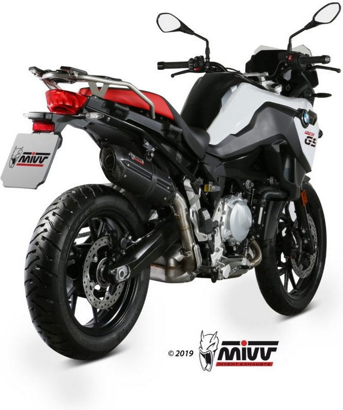 SPORT SUONO SLIP-ON Muffler BLACK STAINLESS STEEL