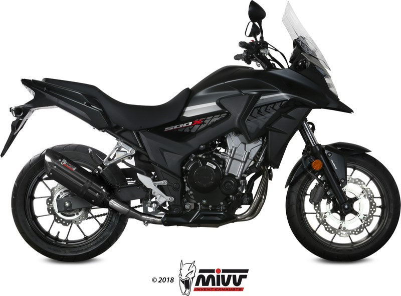 SPORT SUONO SLIP-ON Muffler BLACK STAINLESS STEEL