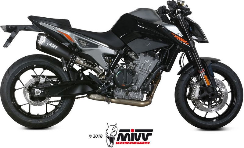 SPORT SLIP-ON Muffler DELTA RACE STEEL BLACK