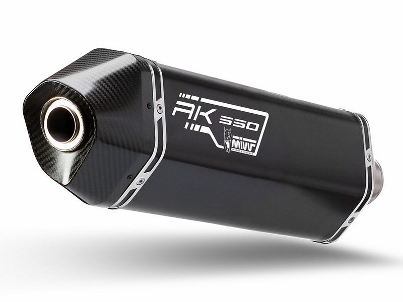 SPORT SLIP-ON Muffler SPEED EDGE STEEL BLACK WITH CATALYZER CONVERTING KIT