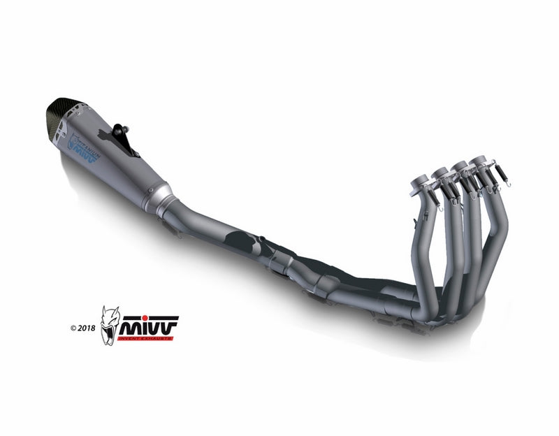 POWER EVO Full sys. 4x2x1 Muffler DELTA RACE FULL TITANIUM carbon cap