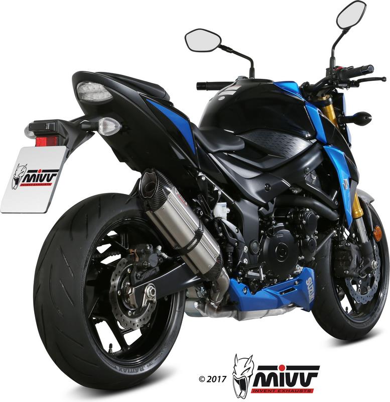 SPORT SLIP-ON Muffler SUONO STAINLESS STEEL carbon caps