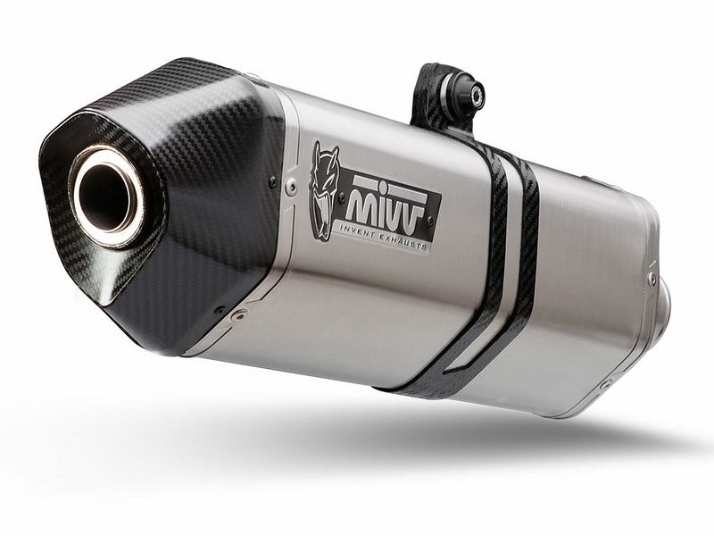 SPORT SLIP-ON Muffler SPEED EDGE STAINLESS STEEL carbon cap WITH CATALYZER CONVERTING KI