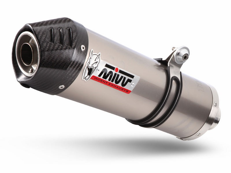 SPORT 2 SLIP-ON Muffler OVAL TITAN carbon cap