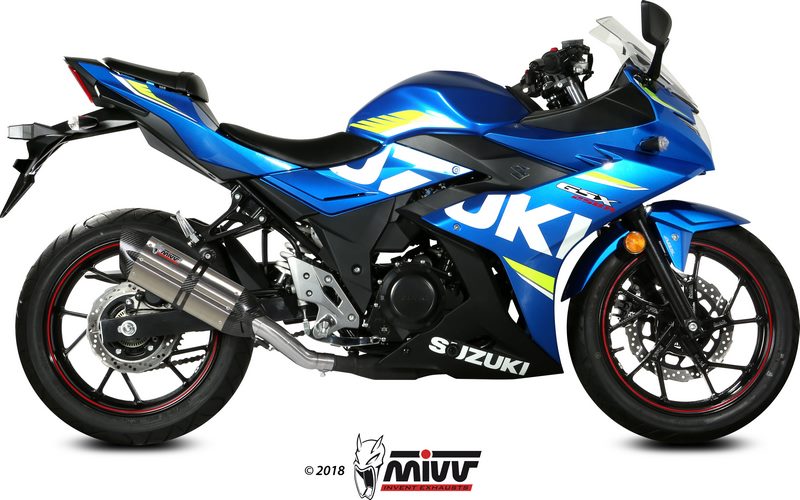 SPORT SLIP-ON Muffler SUONO STAINLESS STEEL carbon caps