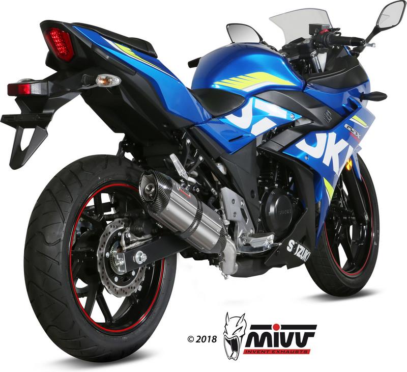 SPORT SLIP-ON Muffler SUONO STAINLESS STEEL carbon caps