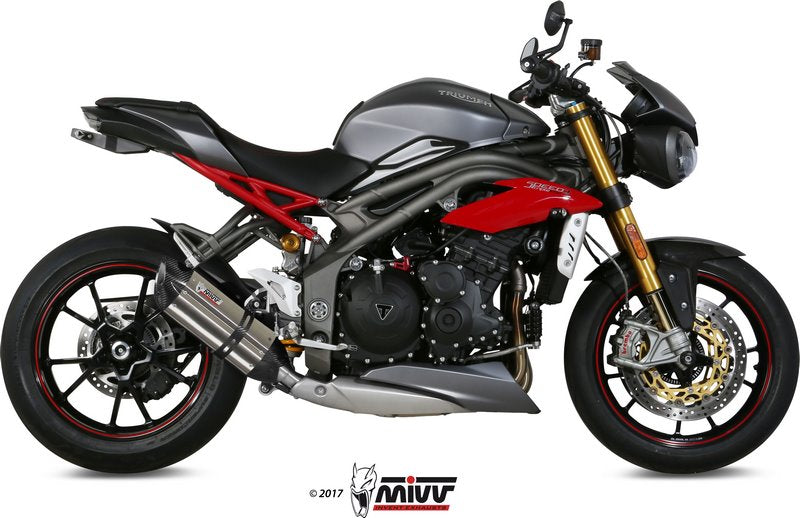 SPORT SLIP-ON Muffler SUONO STAINLESS STEEL carbon caps