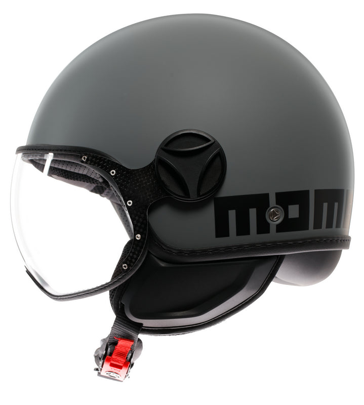 MOMO DESIGN / モモ デザイン ヘルメット FGTR CLASSIC 欧州E2206認証 モノマット グレー/ブラック | 21184A7001002