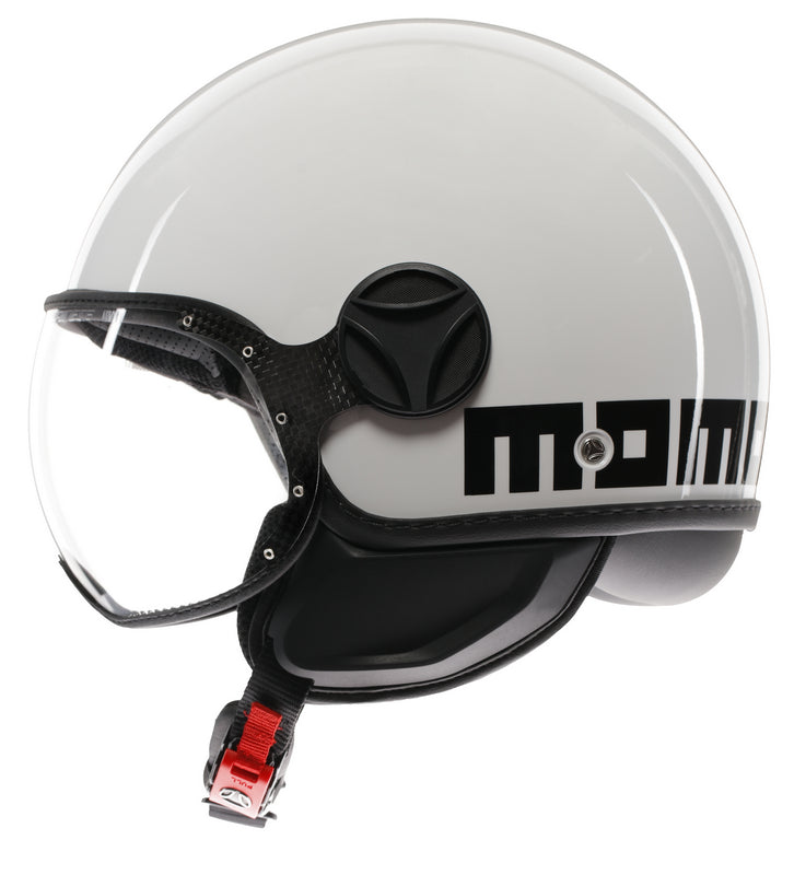 MOMO DESIGN / モモ デザイン ヘルメット FGTR CLASSIC 欧州E2206認証 モノ・ホワイト/ブラック | 21184A7001004