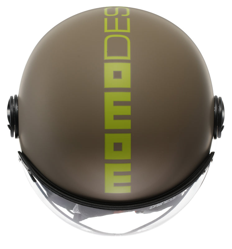 MOMO DESIGN / モモ デザイン ヘルメット FGTR CLASSIC 欧州E2206認証 モノマット サンド/ライム | 21184A7001005