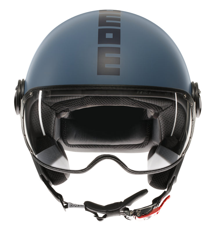 MOMO DESIGN / モモ デザイン ヘルメット FGTR CLASSIC 欧州E2206認証 モノマット ダスティ ブルー/ブルー | 21184A7001006