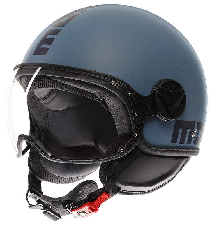 MOMO DESIGN / モモ デザイン ヘルメット FGTR CLASSIC 欧州E2206認証 モノマット ダスティ ブルー/ブルー | 21184A7001006