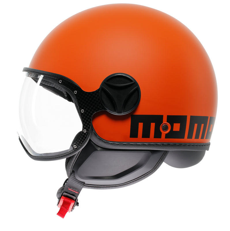MOMO DESIGN / モモ デザイン ヘルメット FGTR CLASSIC 欧州E2206認証 モノマット オレンジ/ブラック | 21184A7001018