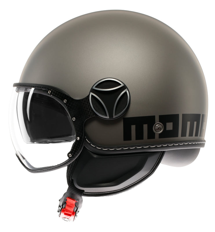 MOMO DESIGN / モモ デザイン ヘルメット FGTR EVO 欧州E2206認証 モノマット チタニウム FROST/ブラック | 21184A8006004