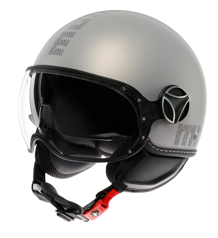 MOMO DESIGN / モモ デザイン ヘルメット FGTR EVO 欧州E2206認証 HIP マット グレー/CERULEAN グレー | 21184A8006009