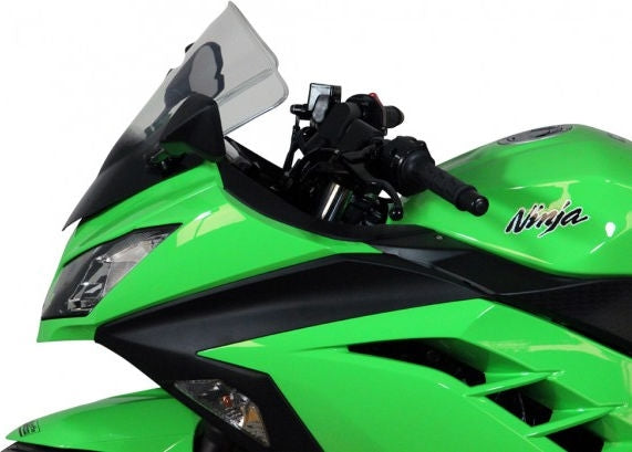 MRA / エムアールエー レーシングウィンドスクリーン R -ブラック- for Kawasaki ZX 300 R (13-) | 4025066139156