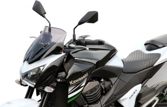 MRA / エムアールエー スポイラーウインドシールド S -ブラック- for Kawasaki Z 800 (13-) | 4025066140466