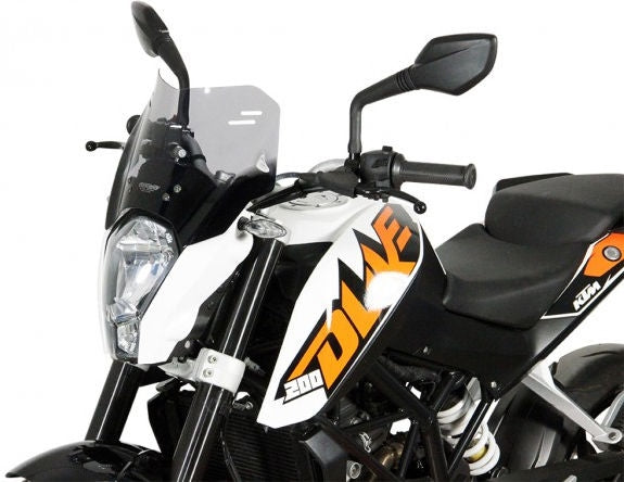 MRA / エムアールエー スポイラーウインドシールド S -クリアー- for KTM DUKE 125 / 200 / 390 | 4025066144617