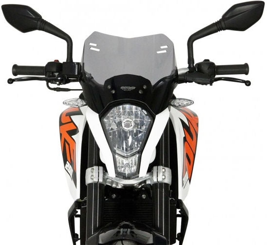 MRA / エムアールエー スポイラーウインドシールド S -スモーク- for KTM DUKE 125 / 200 / 390 | 4025066144624