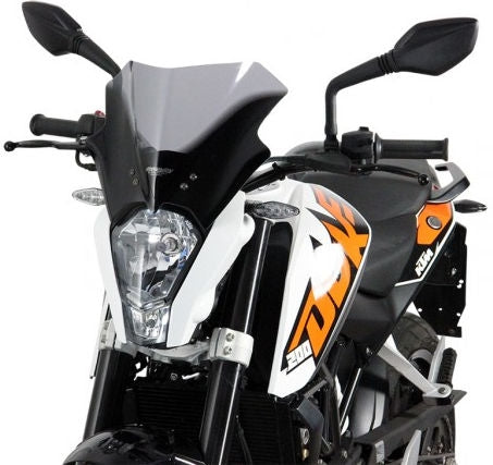 MRA / エムアールエー レーシングウィンドスクリーン R -ブラック- for KTM DUKE 125 / 200 / 390 (11-14) | 4025066144662