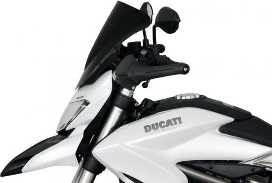MRA / エムアールエー レーシングウィンドスクリーン R -ブラック- for Ducati HYPERSTRADA (03) | 4025066145485