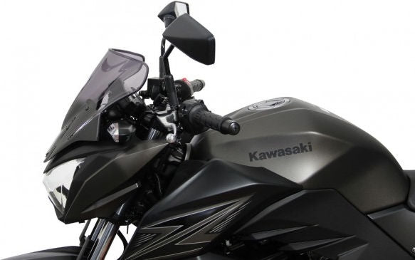 MRA / エムアールエー レーシングウィンドスクリーン R -ブラック- for Kawasaki Z 250 (13-) | 4025066145935