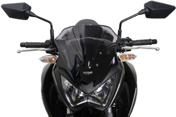 MRA / エムアールエー レーシングウィンドスクリーン R -ブラック- for Kawasaki Z 250 (13-) | 4025066145935