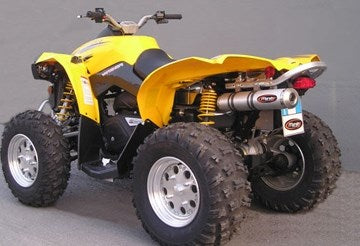 Marving マービングマフラー Single Small Oval Quad Atv Line アルミ (クワッド・4輪バイク)RENEGADE 800 2008> CAN AM Quad - | EU/ALO/B63