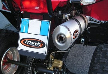 Marving マービングマフラー Single Small Oval Quad Atv Line アルミ (クワッド・4輪バイク)450 2007 > DINLI Quad - EU/ALO/D6 | EU/ALO/D60