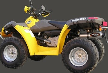 Marving マービングマフラー Single Round Ø 100 Quad Atv Line アルミ (クワッド・4輪バイク)RALLY 2005> CAN AM Quad - EU/SE/ | EU/SE/B40