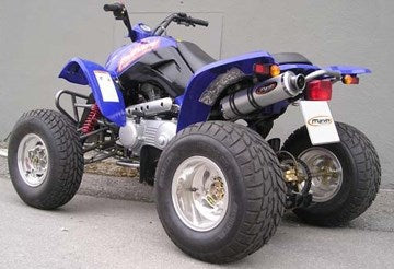 Marving マービングマフラー Single Round Ø 100 Quad Atv Line アルミ (クワッド・4輪バイク)250 SKYWALKER 2006 > BAROSSA Quad | EU/SE/BR46