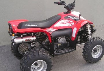 Marving マービングマフラー Single Round Ø 100 Quad Atv Line アルミ (クワッド・4輪バイク)TRAIL BLAZER 330 2008 > POLARIS Q | EU/SE/P410
