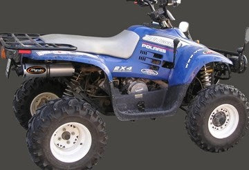 Marving マービングマフラー Single Round Ø 100 Quad Atv Line アルミ (クワッド・4輪バイク)TRAIL BOSS 325/330 2005 > POLARIS | EU/SE/P41