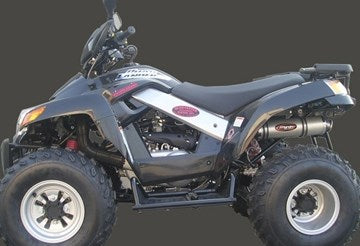 Marving マービングマフラー Single Round Ø 100 Quad Atv Line アルミ (クワッド・4輪バイク)QUAD LANDER 250 2006 > SYM Quad - | EU/SE/SY45