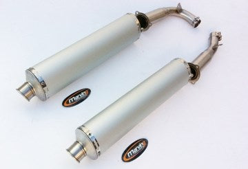 Marving / マービング デュアルマフラー ビッグオーバル = 102x130 Superline アルミニウム - EU公道走行認可 Honda VTR 1000 F 97 FIRES | AL/OM/H21