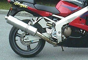Marving / マービング マフラー ビッグオーバル = 102x130 Superline アルミニウム - EU公道走行認可 Kawasaki ZX 6 R (98-00) | EU/AL/K16