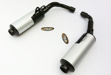 Marving / マービング デュアルマフラー Cylindrical Ø 114 ブラック + アルミニウム - EU公道走行認可 Honda CBR 1000 F (89 | H/2145/NC