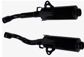 Marving / マービング デュアルマフラー Cylindrical Ø 114 ブラック - EU公道走行認可 Honda CBR 1000 F (92-95) | H/2146/NC