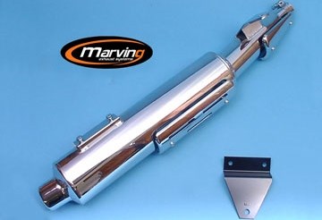 Marving / マービング マフラー Amacal Ø 114 クロム - EU公道走行認可 Honda XRV 750 AFRICA TWIN (93-95) | H/AAA/52/BC