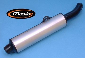 Marving / マービング マフラー Cylindrical Ø 114 ブラック + アルミニウム - EU公道走行認可 Yamaha FZR 600 GENESIS ( | Y/2097/NC